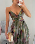 AROA™ | VESTIDO MAXI FLORAL ENCANTADOR