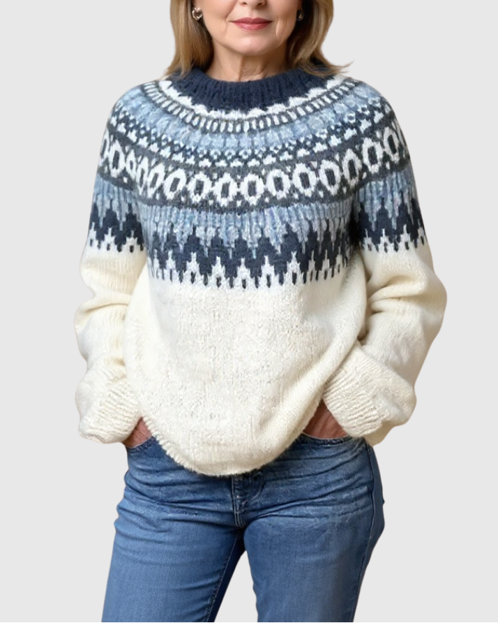 JANET™ | SUÉTER VINTAGE DE PUNTO ISLANDÉS