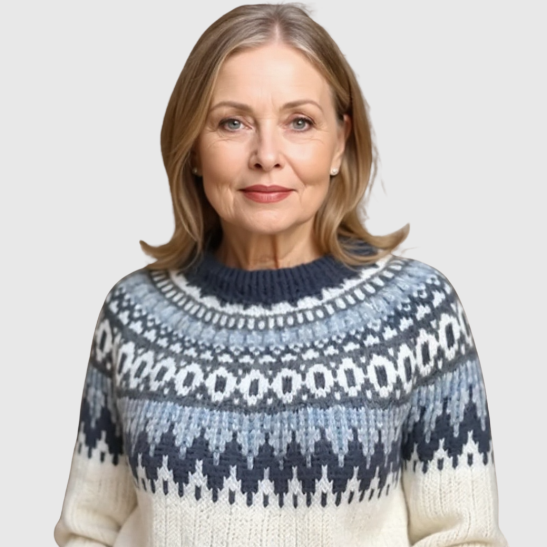 JANET™ | SUÉTER VINTAGE DE PUNTO ISLANDÉS