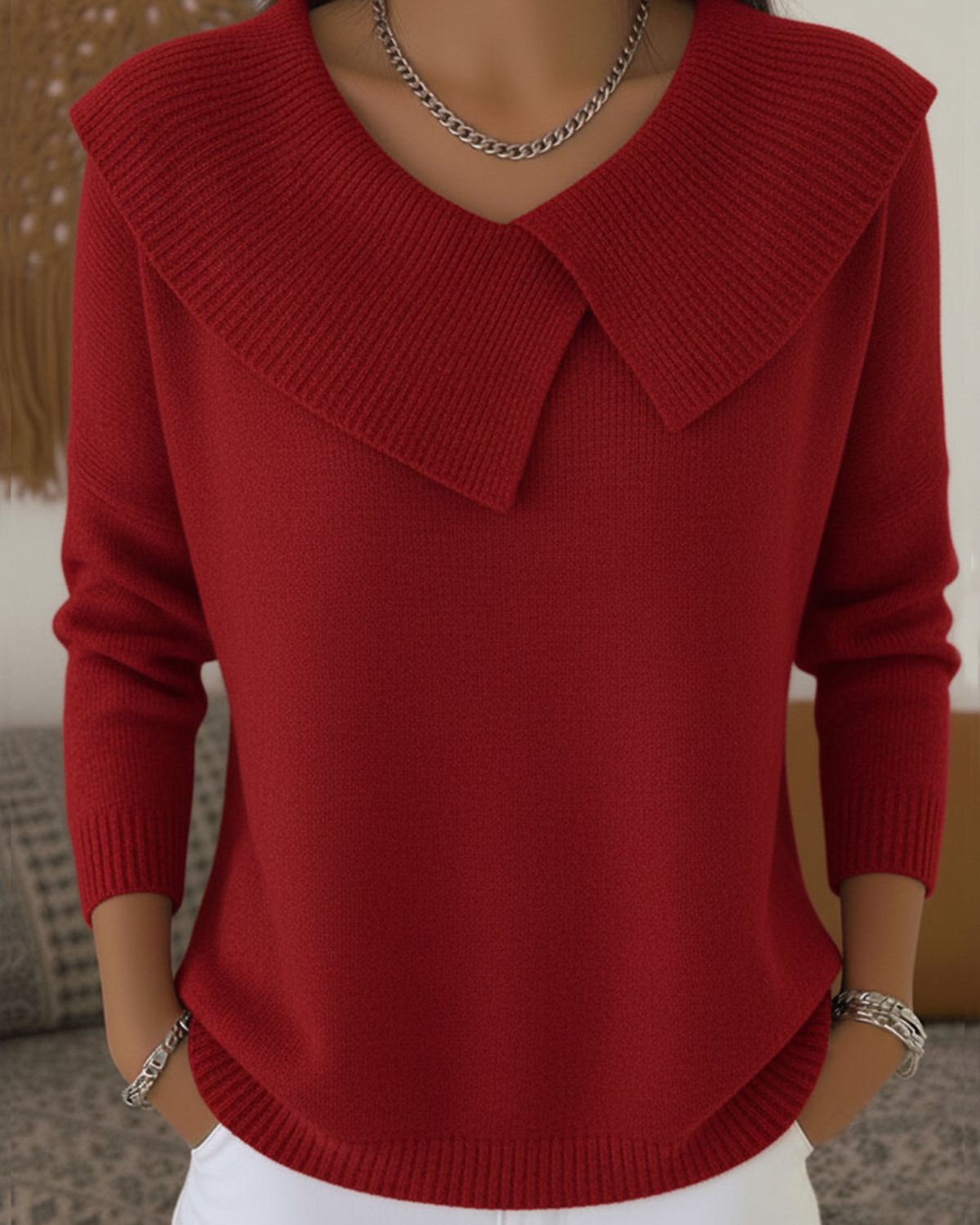LUCIA™ | JERSEY DE LANA CON CUELLO SUAVE