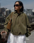 TERESA™ | CHAQUETA BOMBER DE ANTE