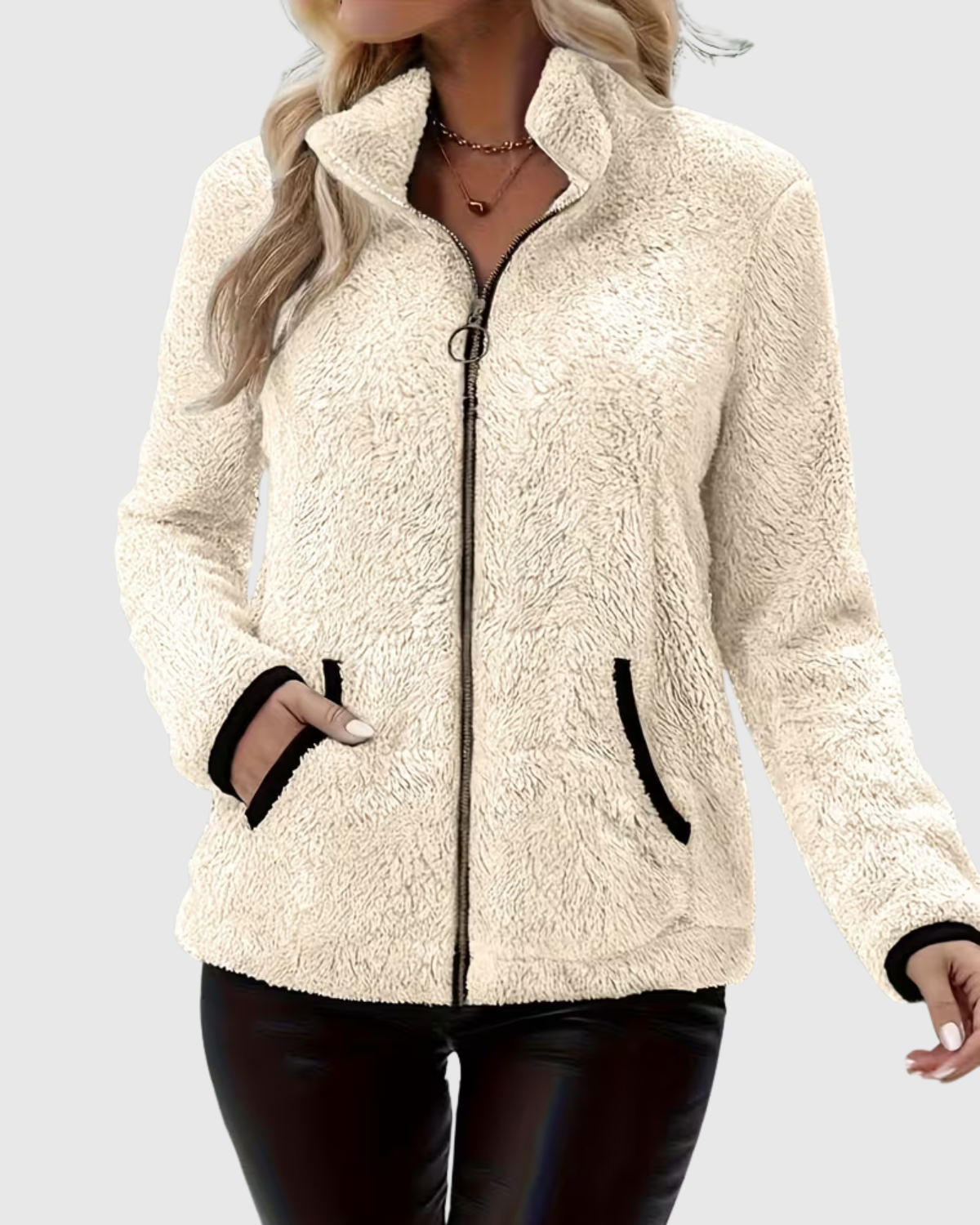 JULIA™ | CHAQUETA CASUAL DE FELPA