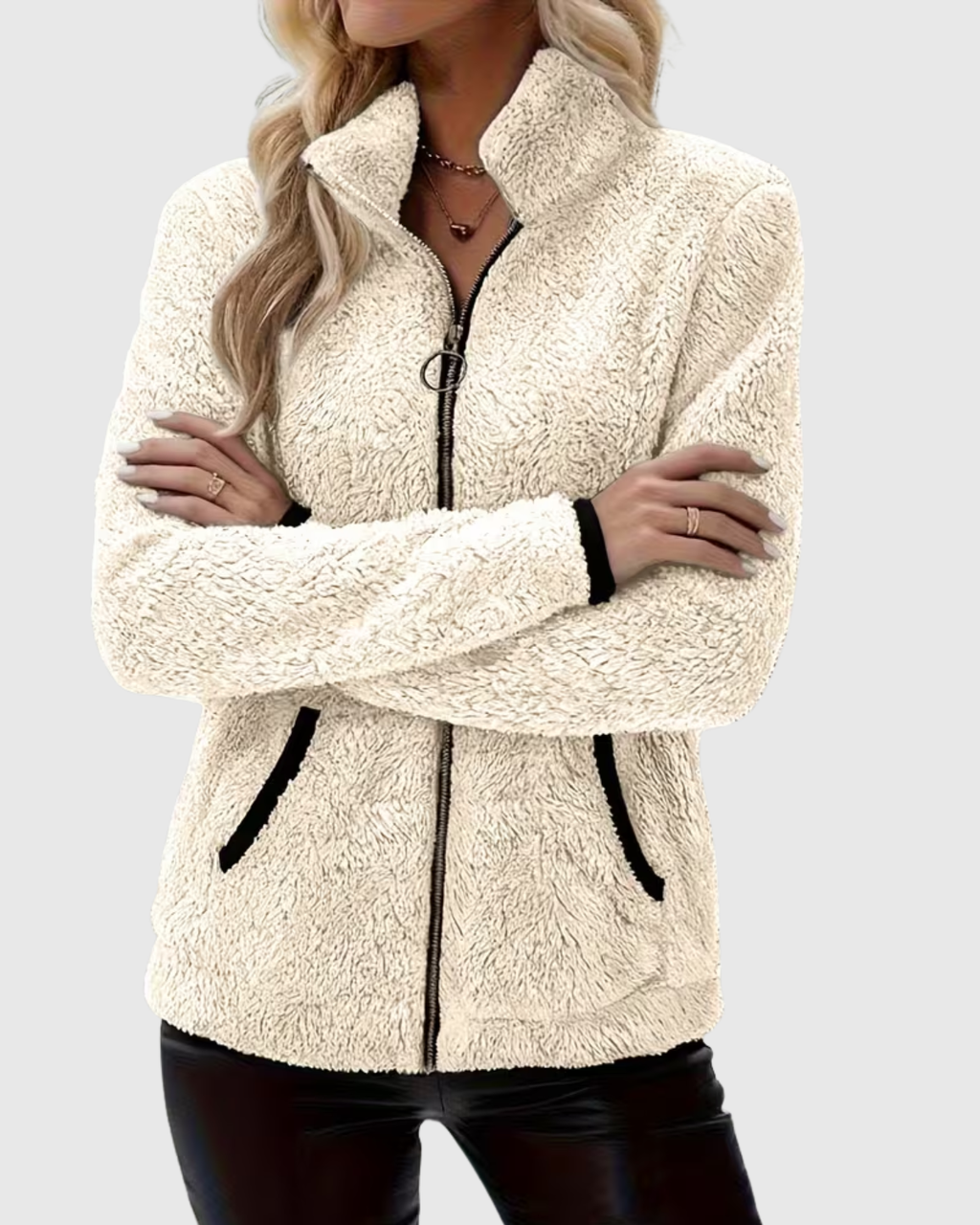 JULIA™ | CHAQUETA CASUAL DE FELPA