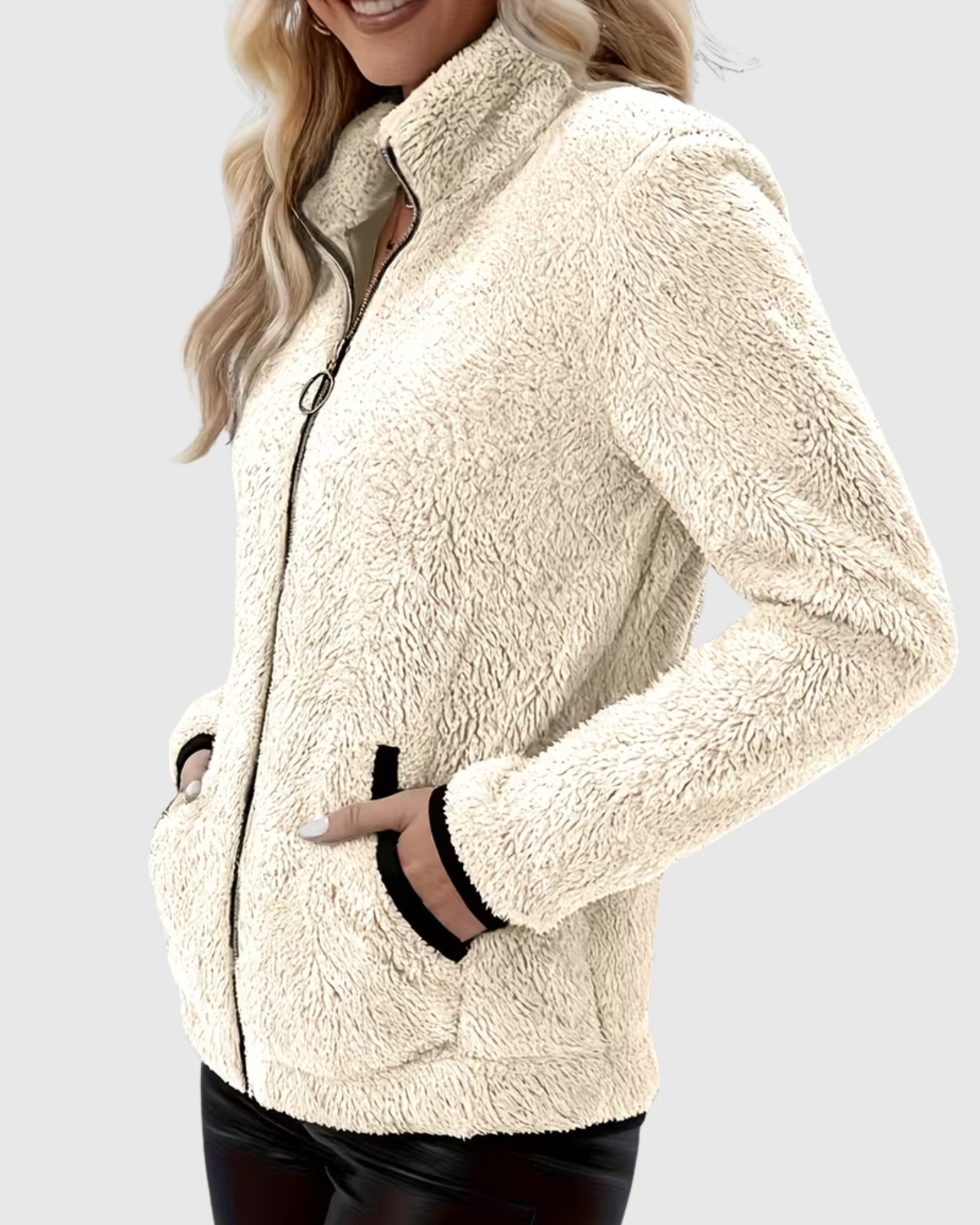 JULIA™ | CHAQUETA CASUAL DE FELPA