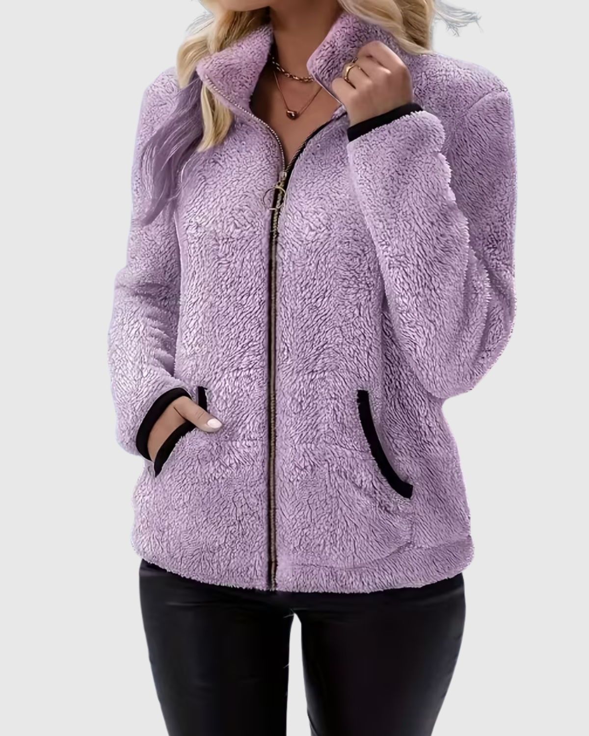JULIA™ | CHAQUETA CASUAL DE FELPA