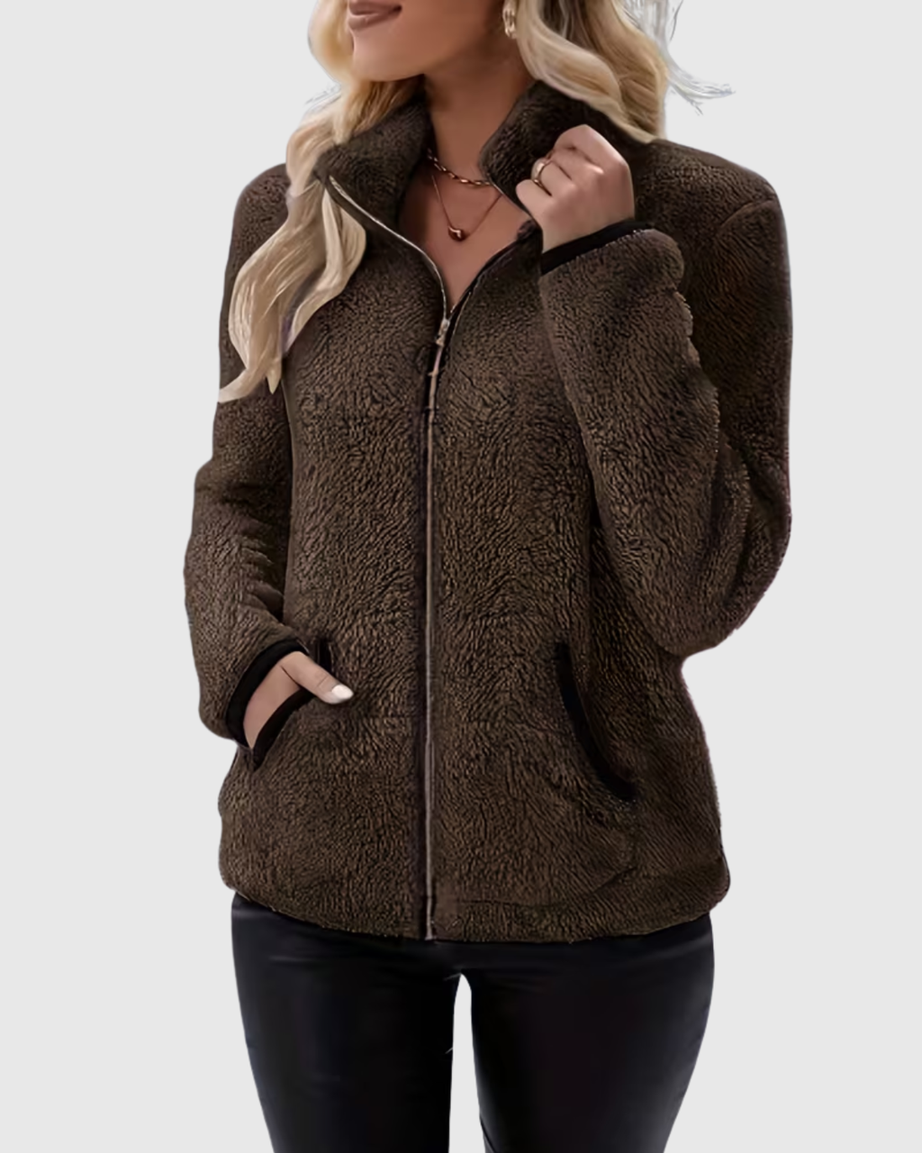 JULIA™ | CHAQUETA CASUAL DE FELPA