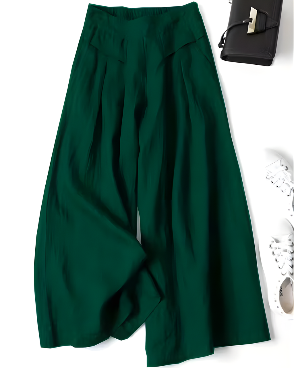 ARIADNA™ | PANTALONES DE LINO PIERNA ANCHA