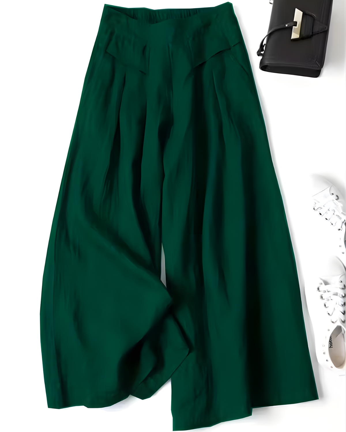 ARIADNA™ | PANTALONES DE LINO PIERNA ANCHA