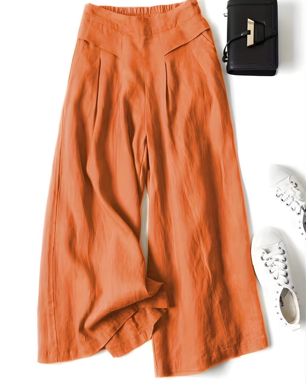 ARIADNA™ | PANTALONES DE LINO PIERNA ANCHA