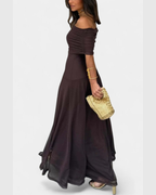 ALICIA™ | VESTIDO MAXI DE UN HOMBRO
