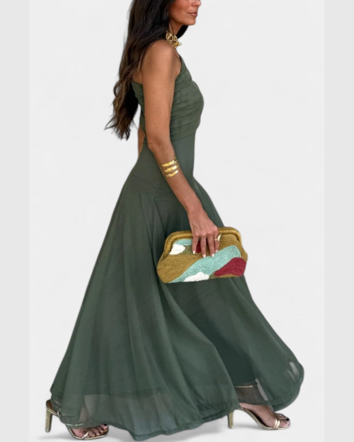 ALICIA™ | VESTIDO MAXI DE UN HOMBRO