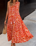 IRENE™ | VESTIDO BOHEMIO CON BORLAS