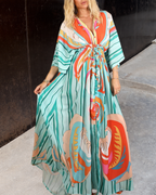 SOFI™ | VESTIDO MAXI ABSTRACTO