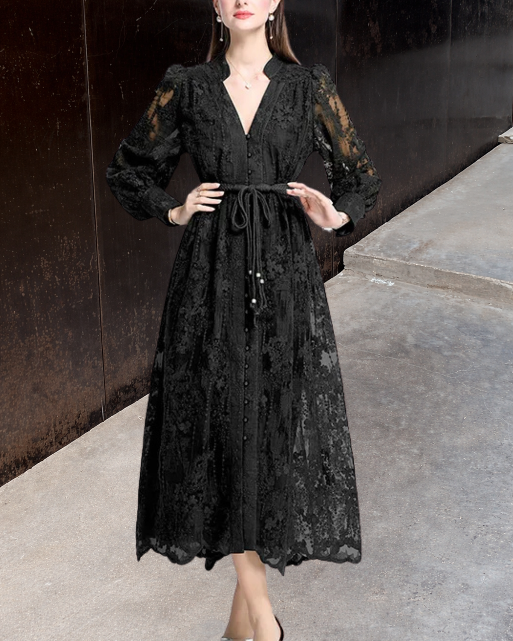 RENATA™ | VESTIDO MIDI LARGO