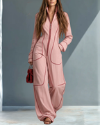 ABRIL™ | OVEROL DE MEZCLILLA DE PIERNA ANCHA