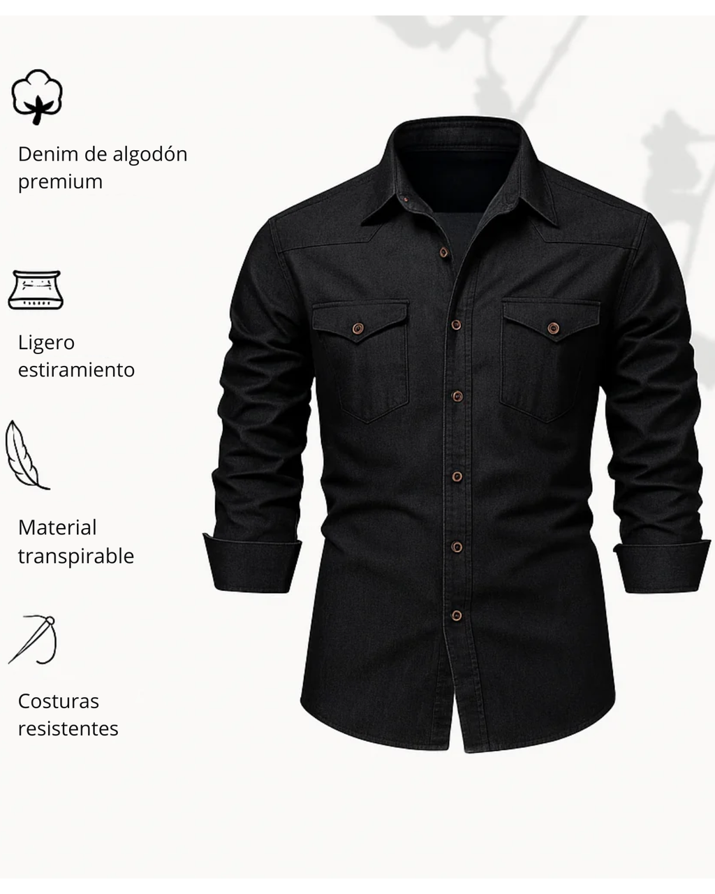 SILAS™ | CAMISA VAQUERA DE ALGODÓN
