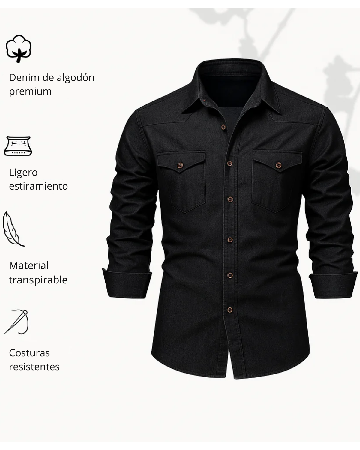 SILAS™ | CAMISA VAQUERA DE ALGODÓN