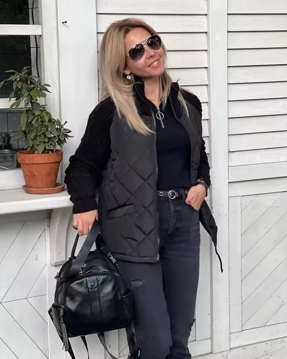 ELARA™ | CHAQUETA DE PUNTO MULTITEXTURA