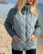 ELARA™ | CHAQUETA DE PUNTO MULTITEXTURA