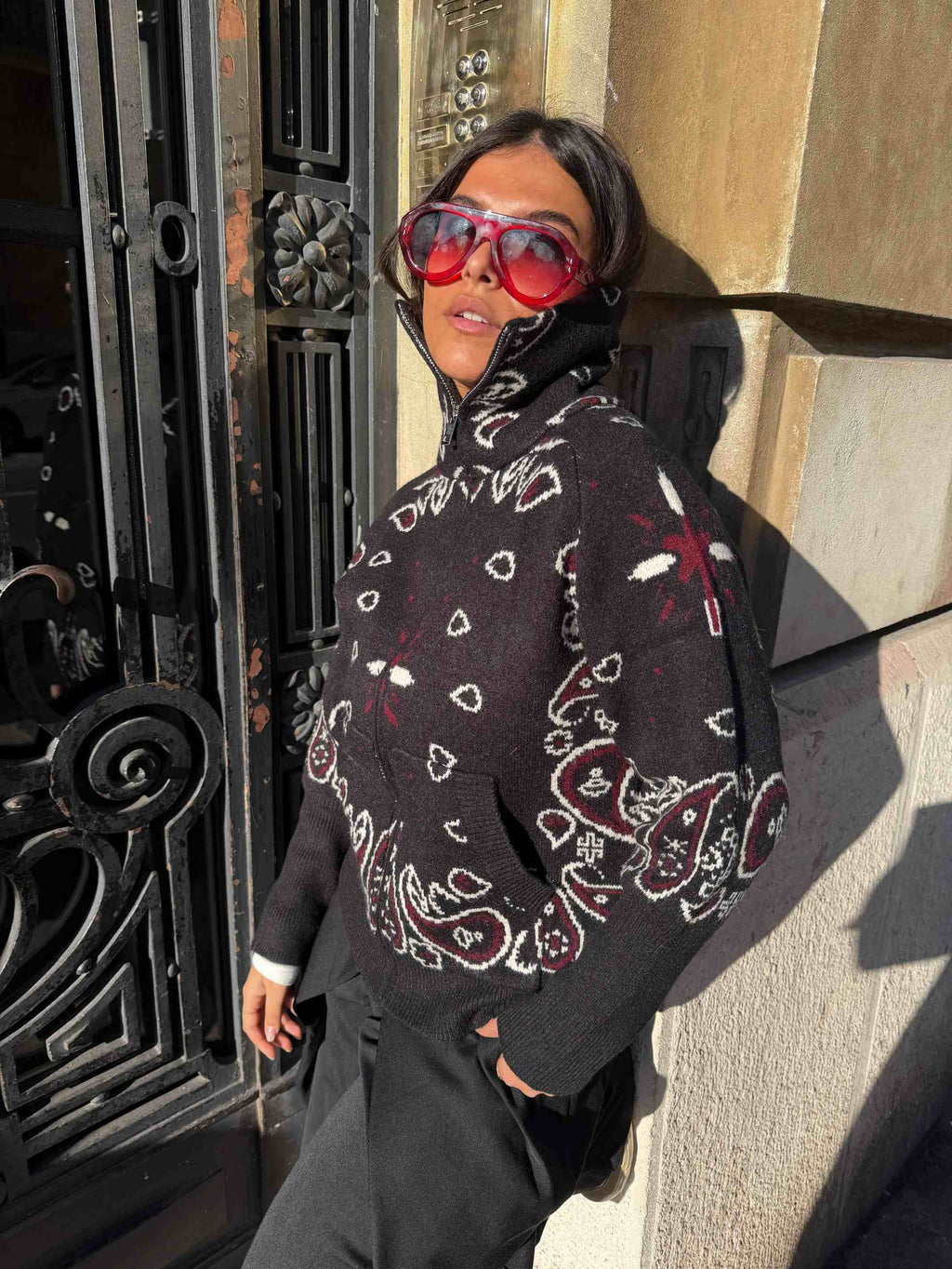 CARLOTA™ | CÁRDIGAN ESTAMPADO DE BANDANA