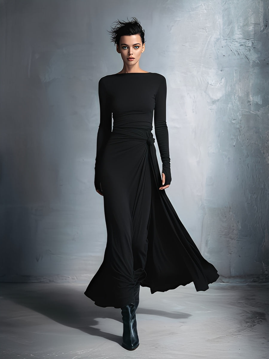 PAULA™ | VESTIDO MAXI EXQUISITO CON NUDO ENVOLVENTE