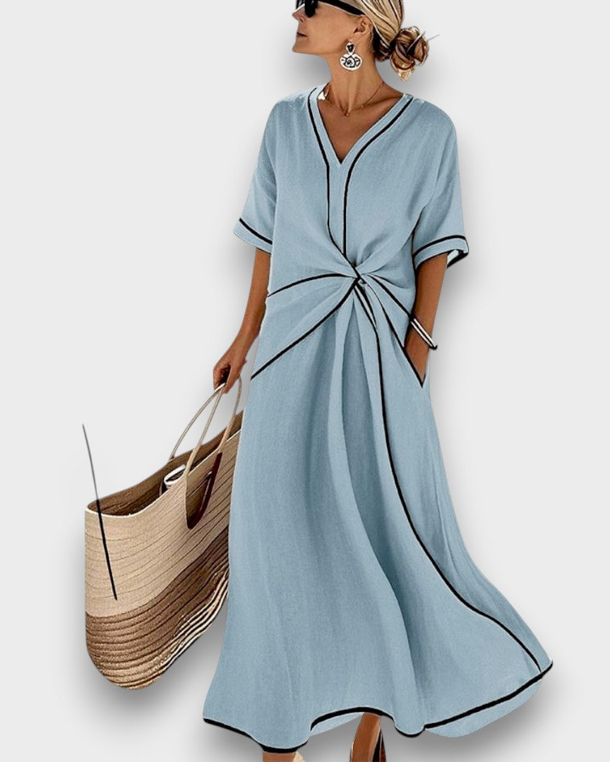 AMANDA™ | VESTIDO DE PRIMAVERA A RAYAS
