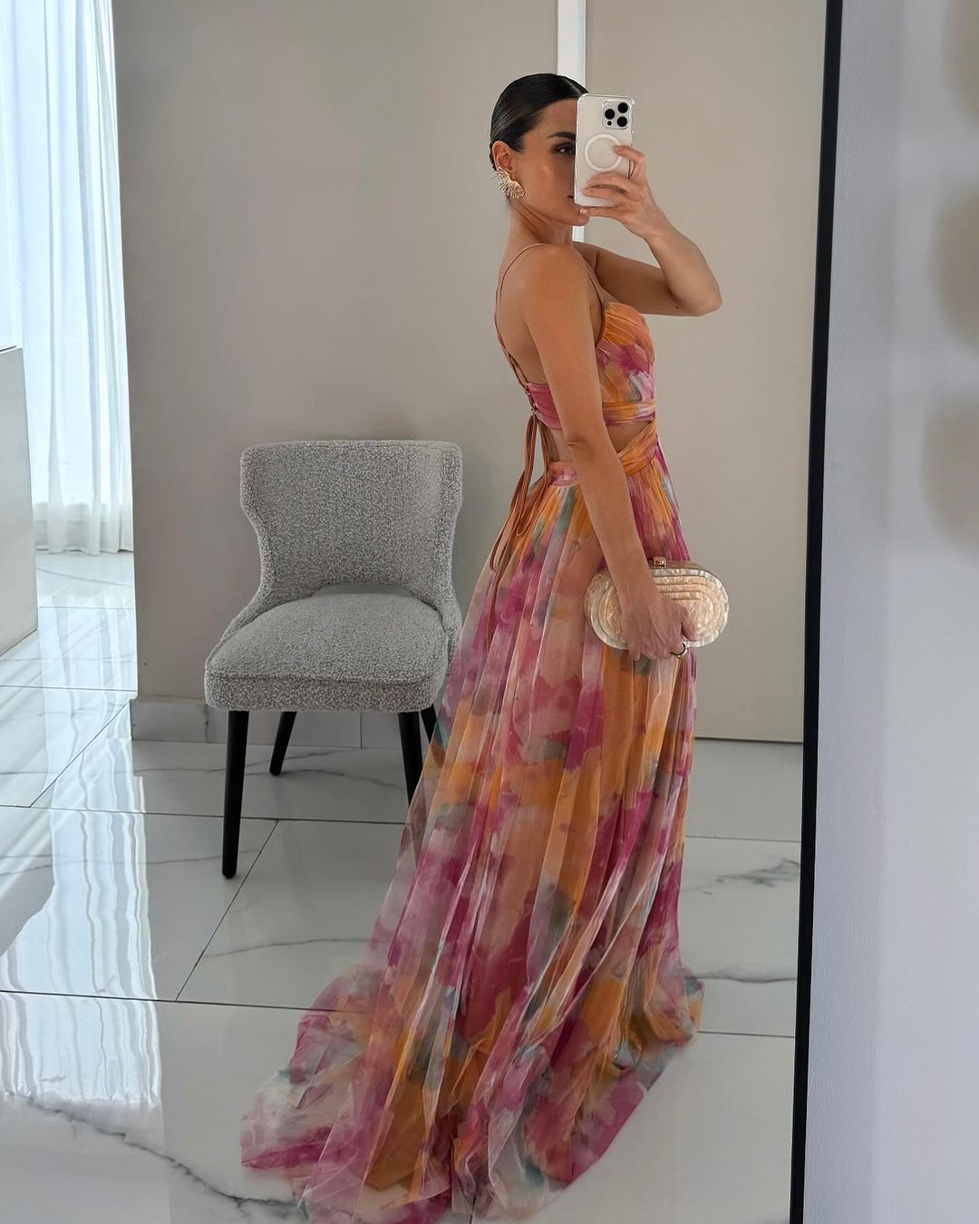 AROA™ | VESTIDO MAXI FLORAL ENCANTADOR