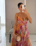 AROA™ | VESTIDO MAXI FLORAL ENCANTADOR