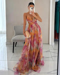 AROA™ | VESTIDO MAXI FLORAL ENCANTADOR