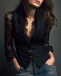 CRISTINA™ | BLAZER CON ENCAJE