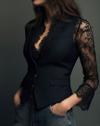 CRISTINA™ | BLAZER CON ENCAJE