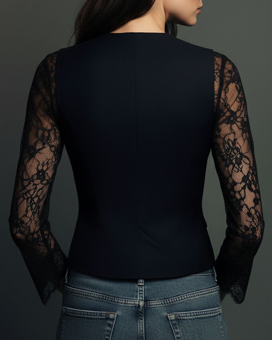 CRISTINA™ | BLAZER CON ENCAJE