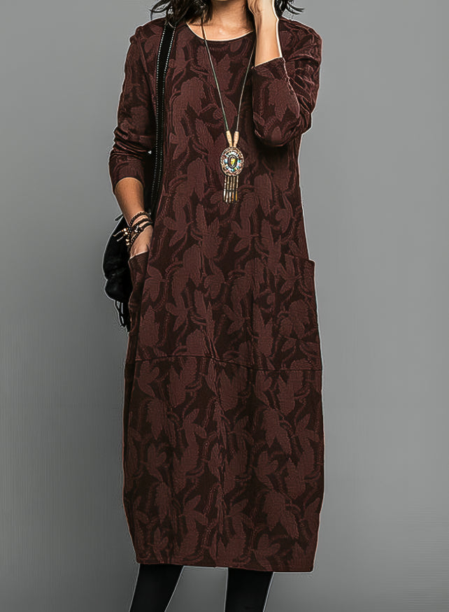 CASANDRA™ | VESTIDO DE CUELLO REDONDO