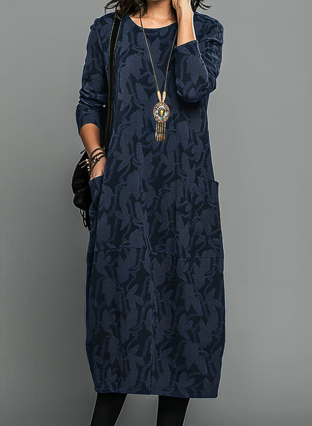 CASANDRA™ | VESTIDO DE CUELLO REDONDO