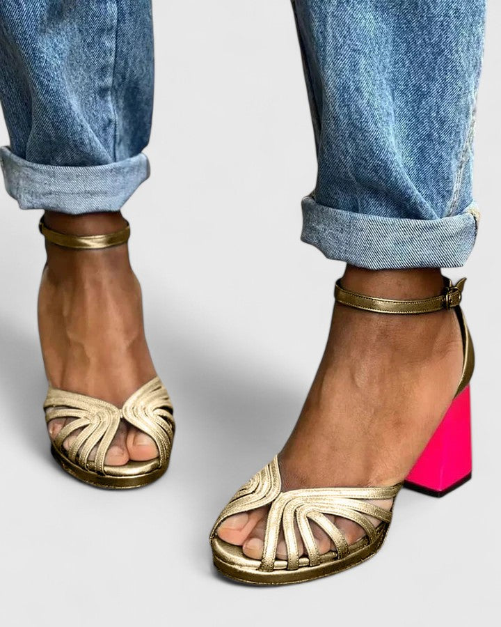 VERÓNICA™ | SANDALIAS ORTOPÉDICAS ELEGANTES CON TACÓN