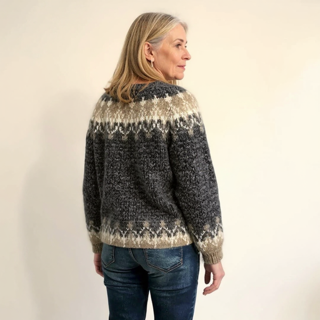 ÁNGELA™ | SUÉTER VINTAGE DE PUNTO ISLANDÉS