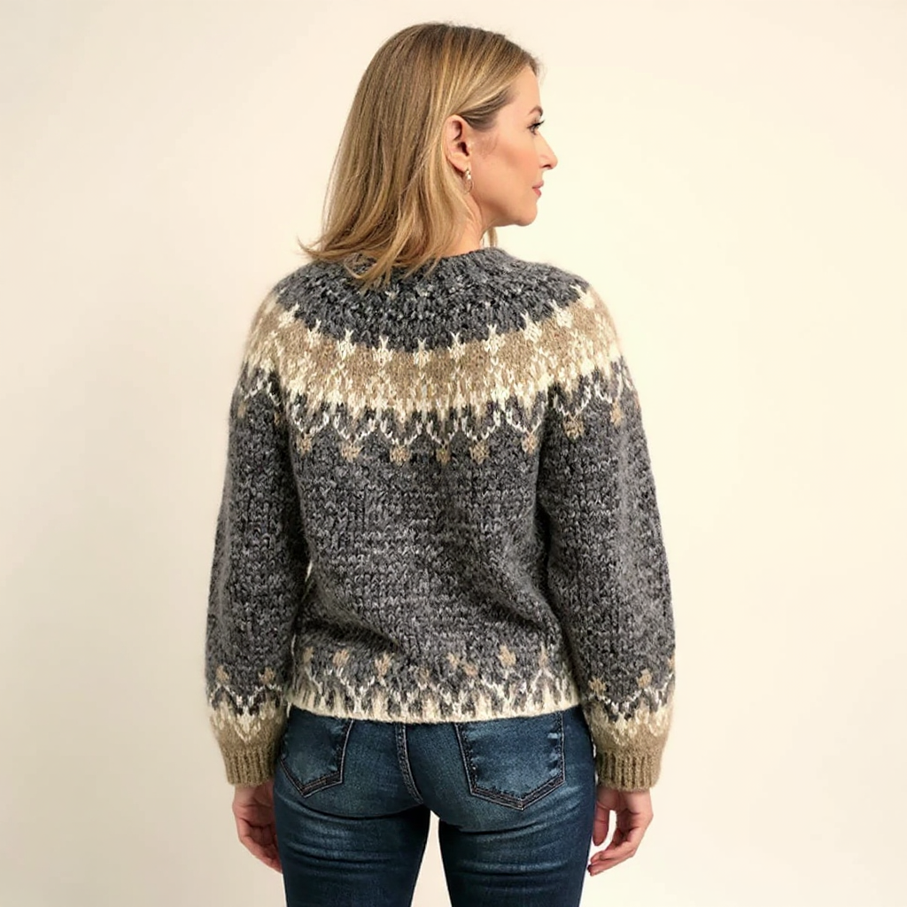ÁNGELA™ | SUÉTER VINTAGE DE PUNTO ISLANDÉS