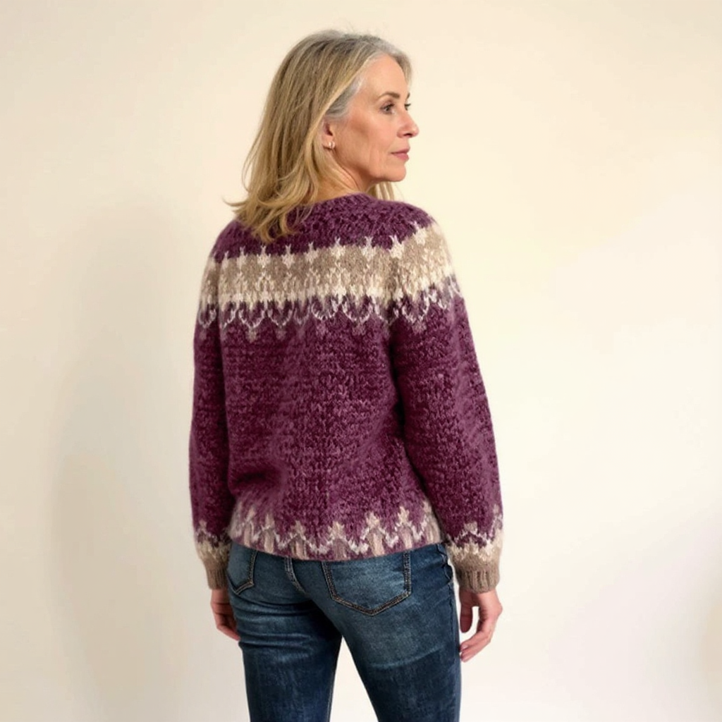 ÁNGELA™ | SUÉTER VINTAGE DE PUNTO ISLANDÉS