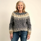 ÁNGELA™ | SUÉTER VINTAGE DE PUNTO ISLANDÉS