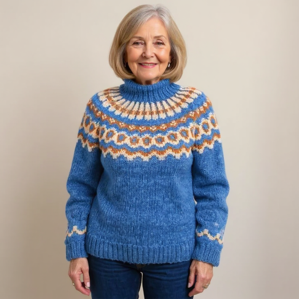 CARLA™ | SUÉTER VINTAGE DE PUNTO ISLANDÉS