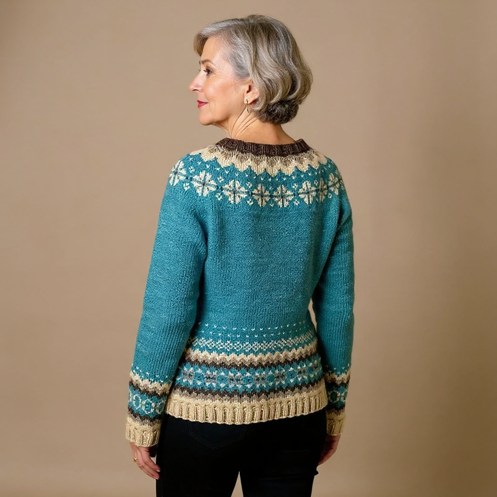 SANDRA™ | CÁRDIGAN VINTAGE DE PUNTO ISLANDÉS