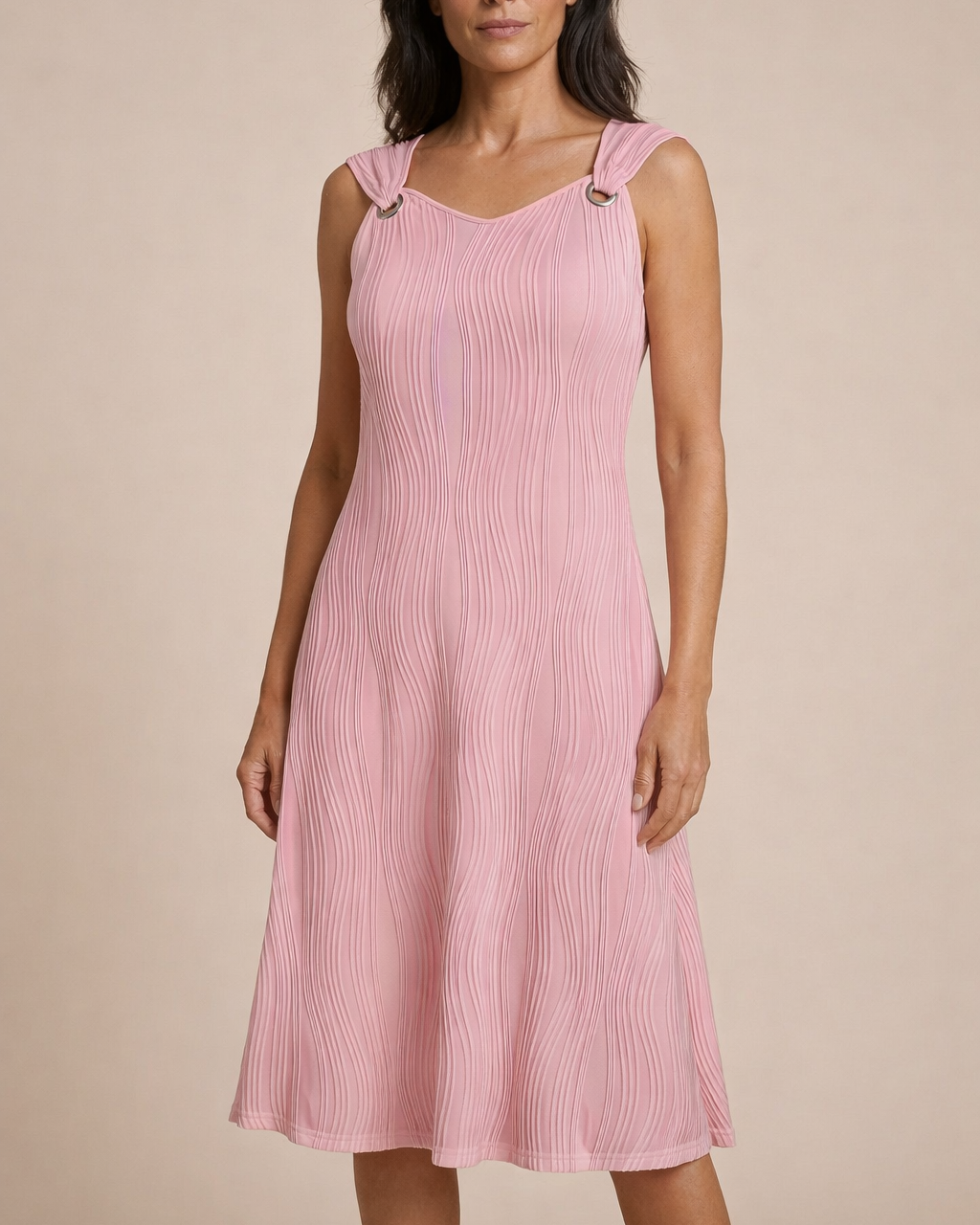 SARITA™ | VESTIDO MINI SIN MANGAS CON CUELLO EN V