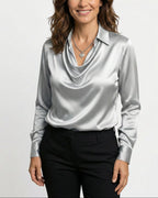 FIONA™ | BLUSA ELEGANTE DE SATÉN PREMIUM