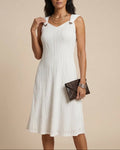 SARITA™ | VESTIDO MINI SIN MANGAS CON CUELLO EN V