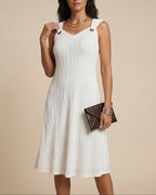 SARITA™ | VESTIDO MINI SIN MANGAS CON CUELLO EN V