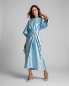 LUZ™ | VESTIDO LARGO DE SATÉN PREMIUM