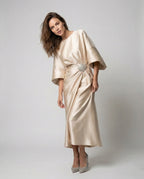 LUZ™ | VESTIDO LARGO DE SATÉN PREMIUM