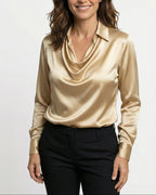 FIONA™ | BLUSA ELEGANTE DE SATÉN PREMIUM