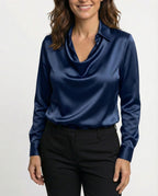 FIONA™ | BLUSA ELEGANTE DE SATÉN PREMIUM