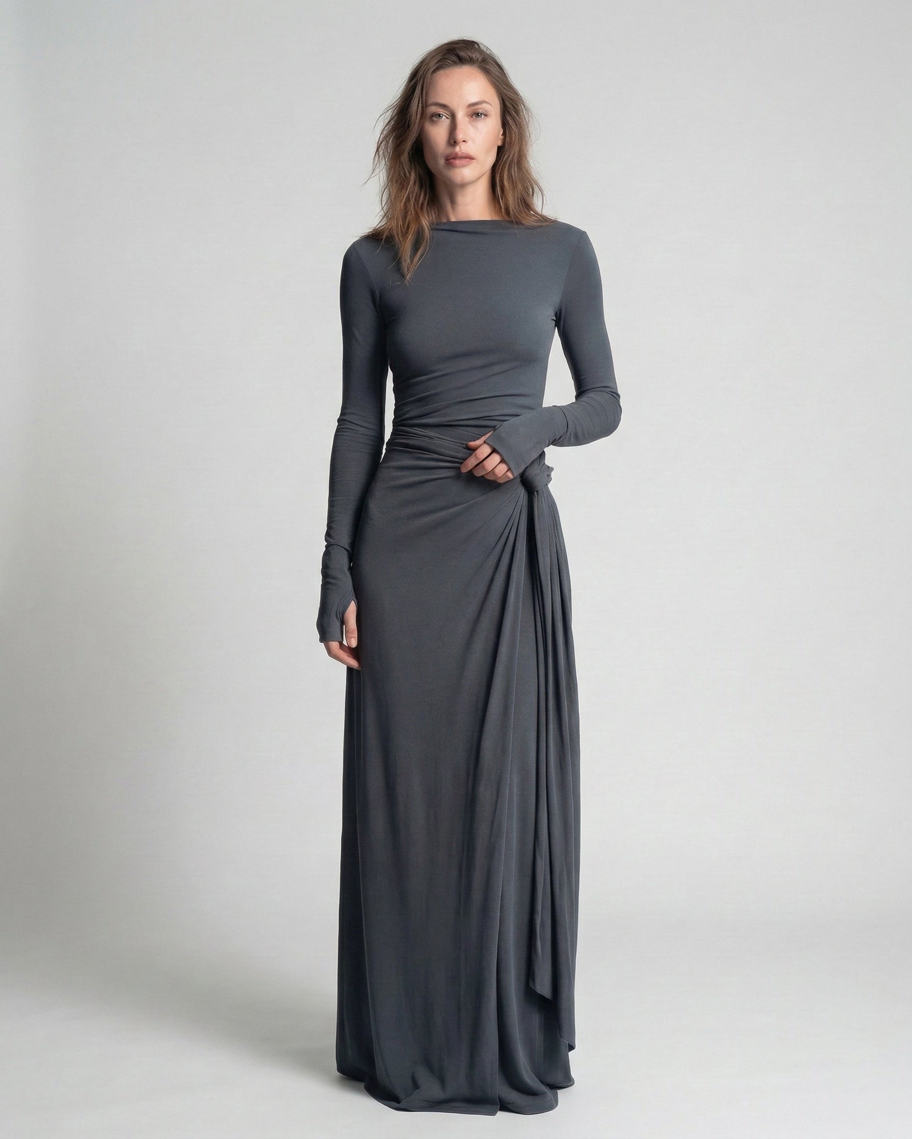 PAULA™ | VESTIDO MAXI EXQUISITO CON NUDO ENVOLVENTE